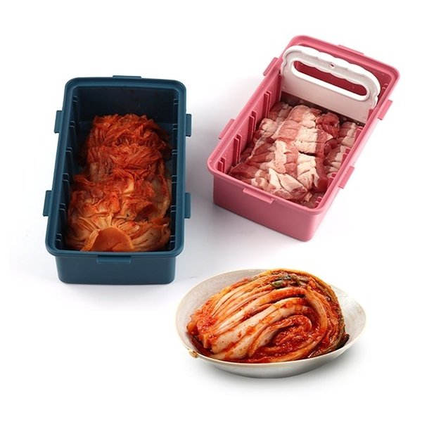 Antibacterial Kimchi Cutter (Pink/Blue)