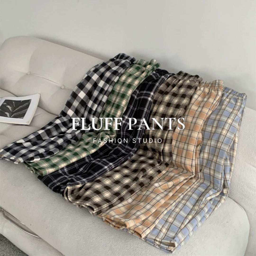 Winter Fleece Checkered Pajama Pants (5 Colors)