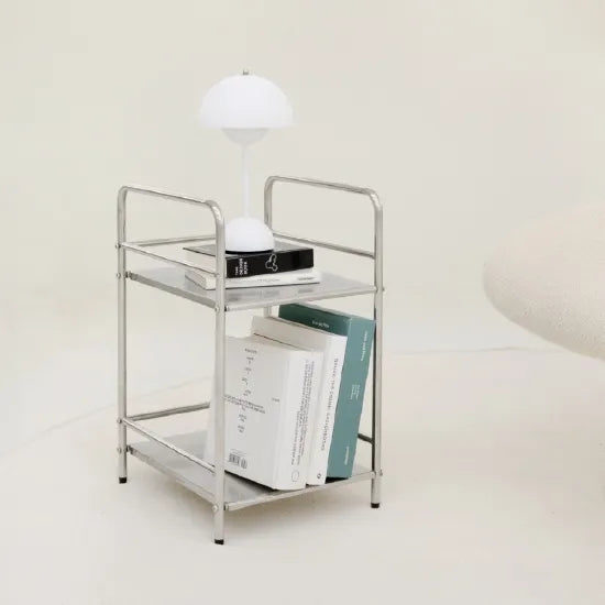 Ash Steel Side Table