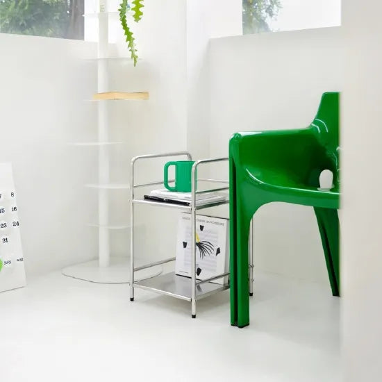 Ash Steel Side Table