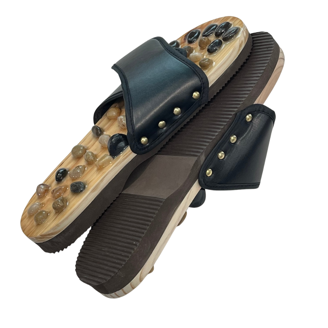(4 sizes) Pebble Massage Slippers
