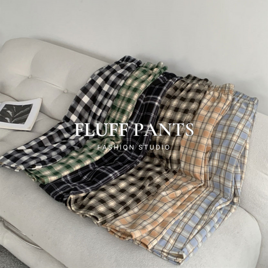 Winter Fleece Checkered Pajama Pants (5 Colors)