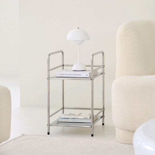 Ash Steel Side Table